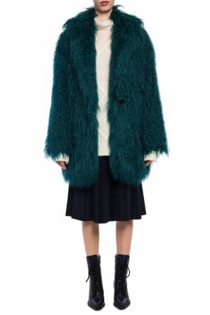 Fur-trimmed coat, zdjęcie 2 Fur-trimmed coat od MM6 Maison Margiela